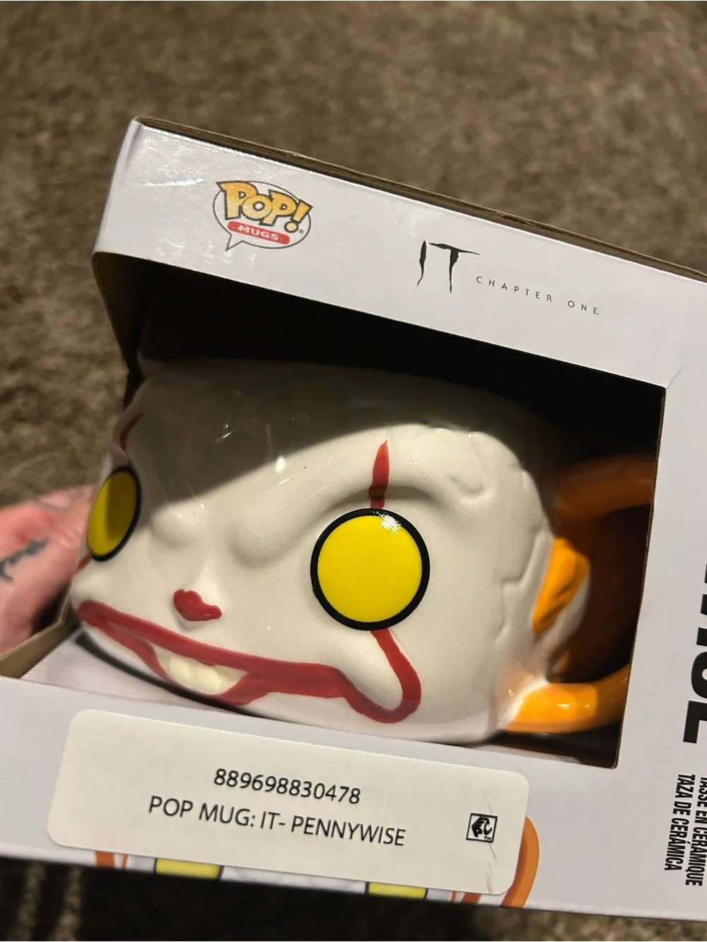 Funko Pennywise Ceramic Mug - White, Yellow & Orange